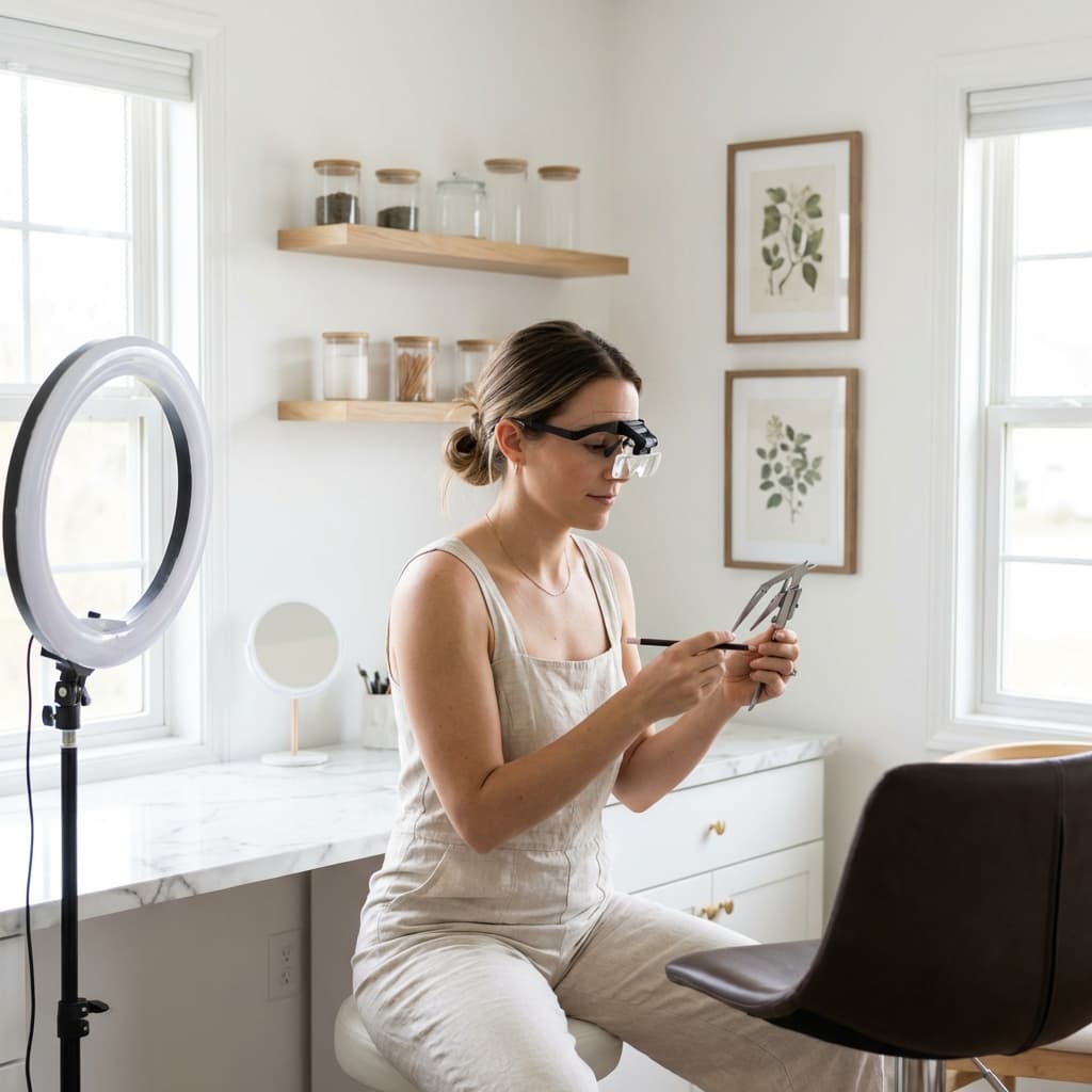 Brow Artist using Booka